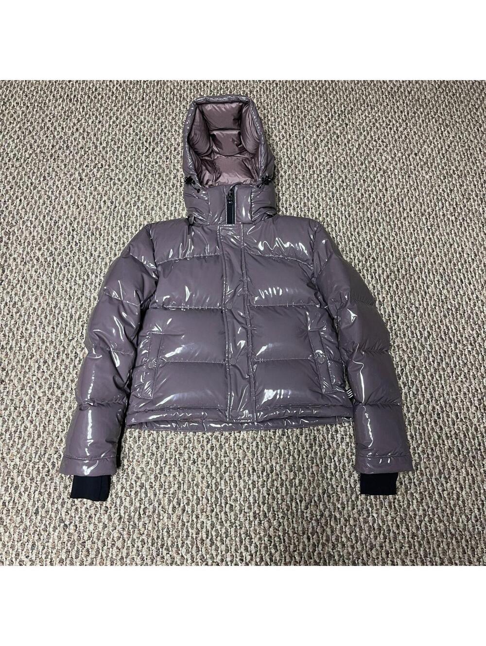 Women's Aritzia Super Puff Shorty Puffer Jacket Lacquer Purple Sz. 3XS
